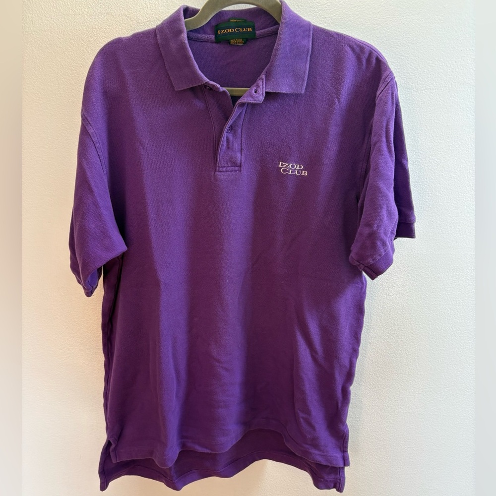 Izod Club Purple Polo Shirt M